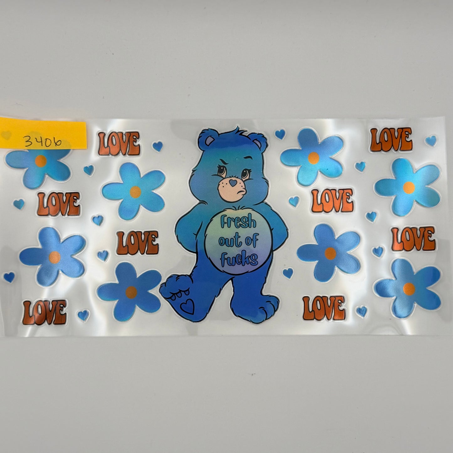Fresh out of f**ks bear holographic