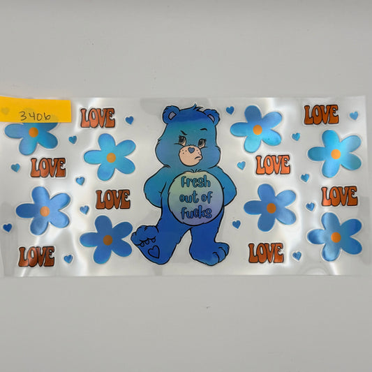 Fresh out of f**ks bear holographic