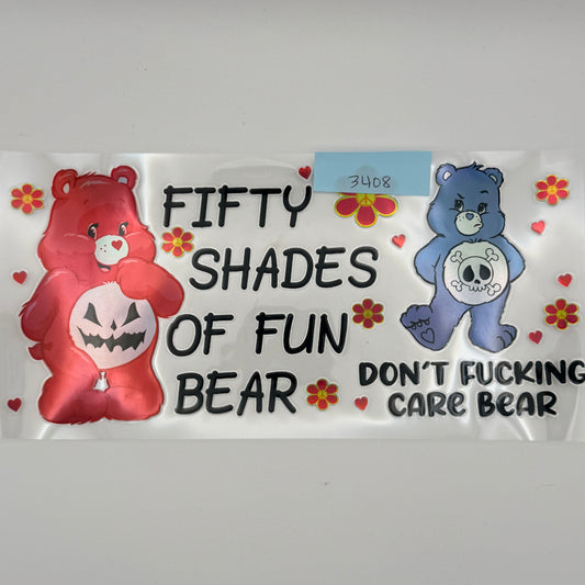 Fifty Shades of Fun Bear holographic