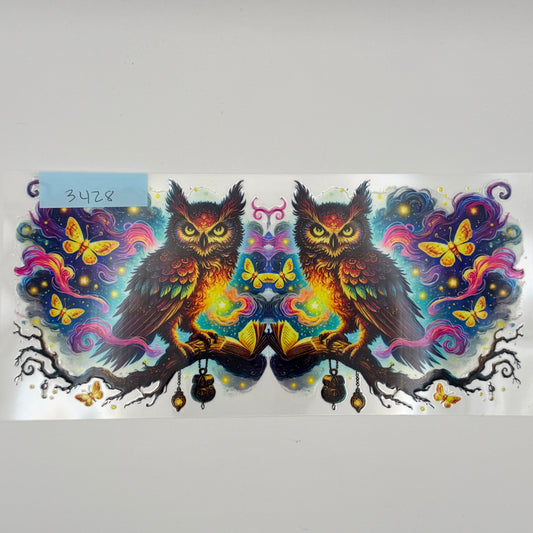 Colorful owls