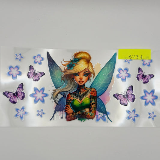 Green blonde tattooed fairie