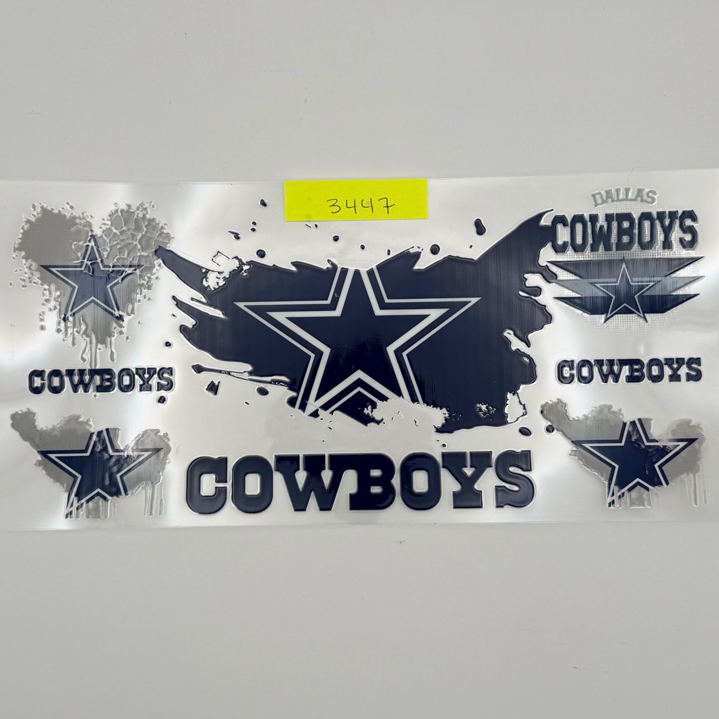 Dallas cowboys splatter