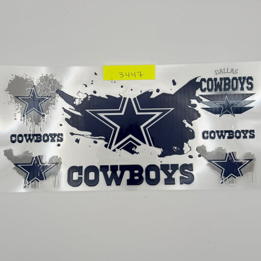 Dallas cowboys splatter