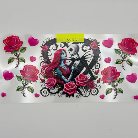 Jack and sally with flowers