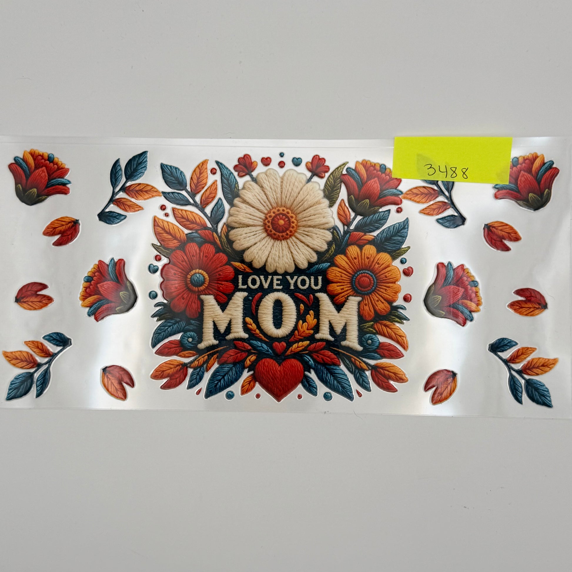 Love you mom crochet flowers