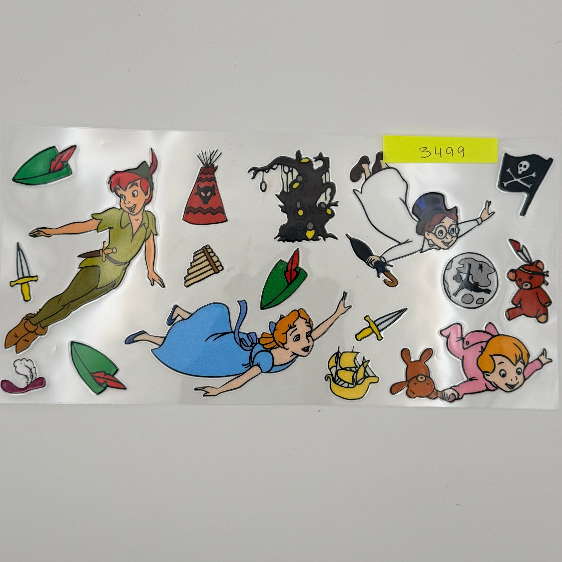 Peter pan characters flying
