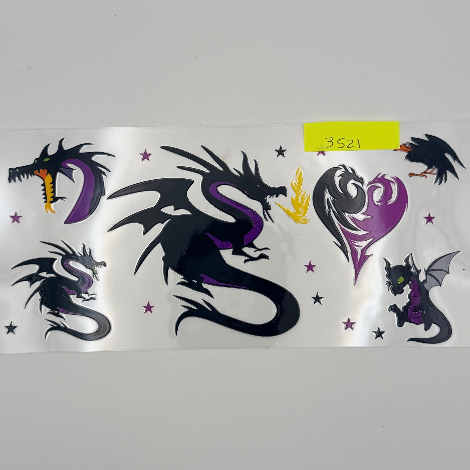 Purple and black dragon