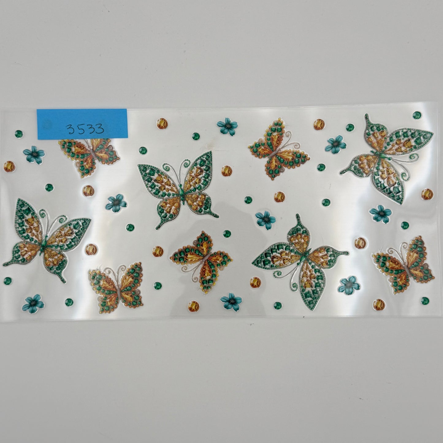 Green & gold butterflies