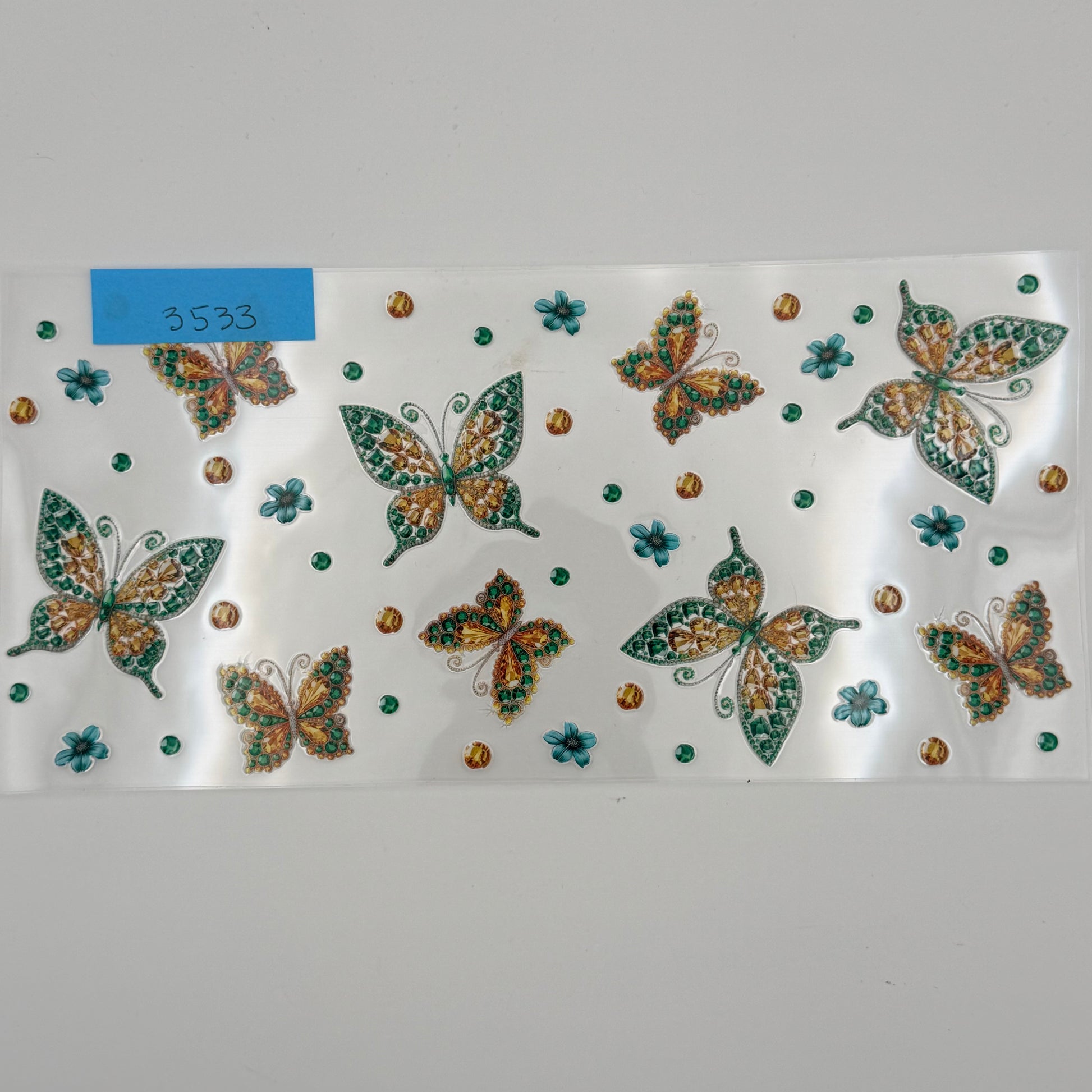 Green & gold butterflies