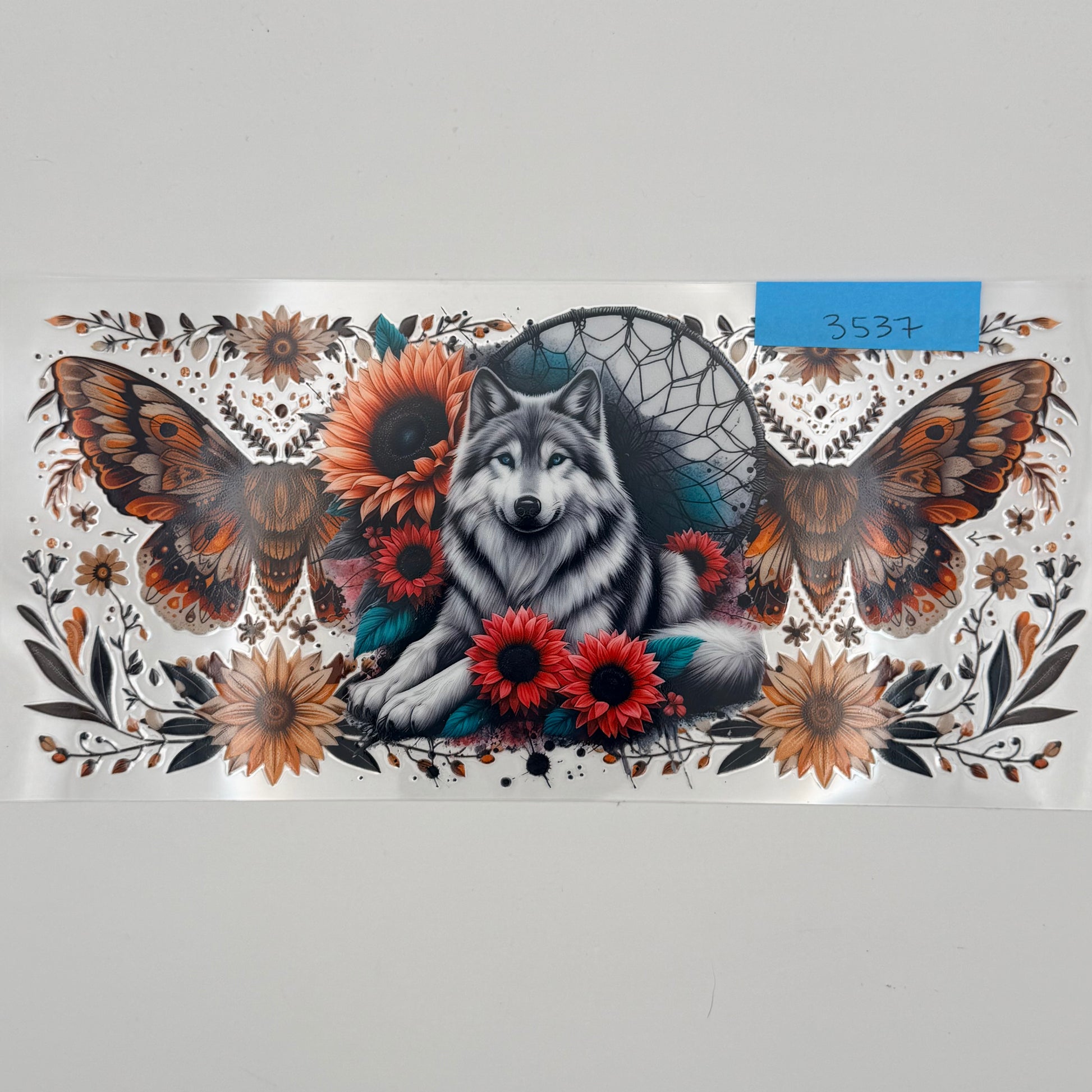 Wolf and moths