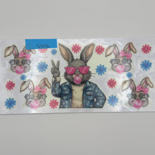 Glow in the dark bunnies and bubblegum