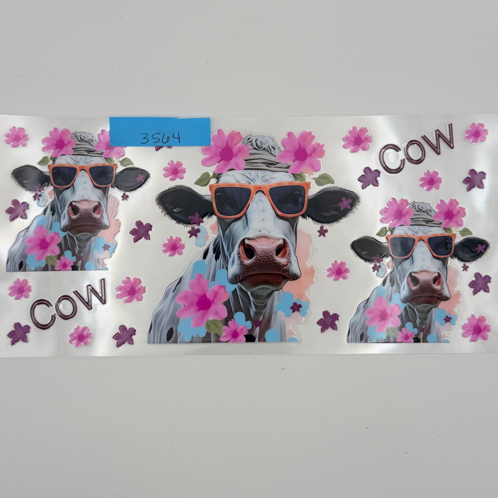 Groovy cow with sunglasses